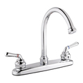 Keeney Mfg High-Arc Double Handle Kitchen Faucet, Polished Chrome 21485W